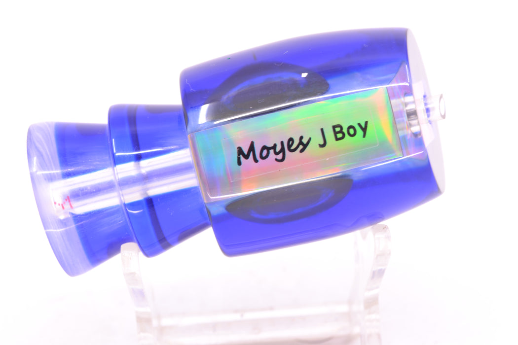 Moyes Lures Ice Blue Awabi Blue Back Taxi Eyes Medium J-Boy 12" 4oz