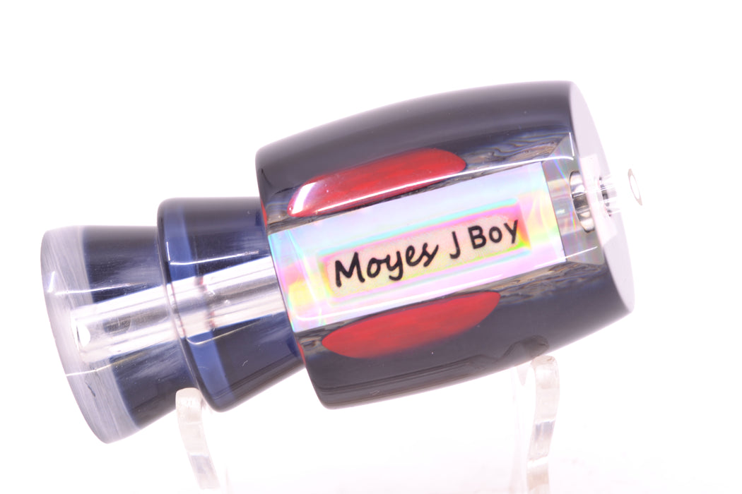 Moyes Lures Paua Shell Black Back Red Eyes Medium J-Boy 12" 4oz