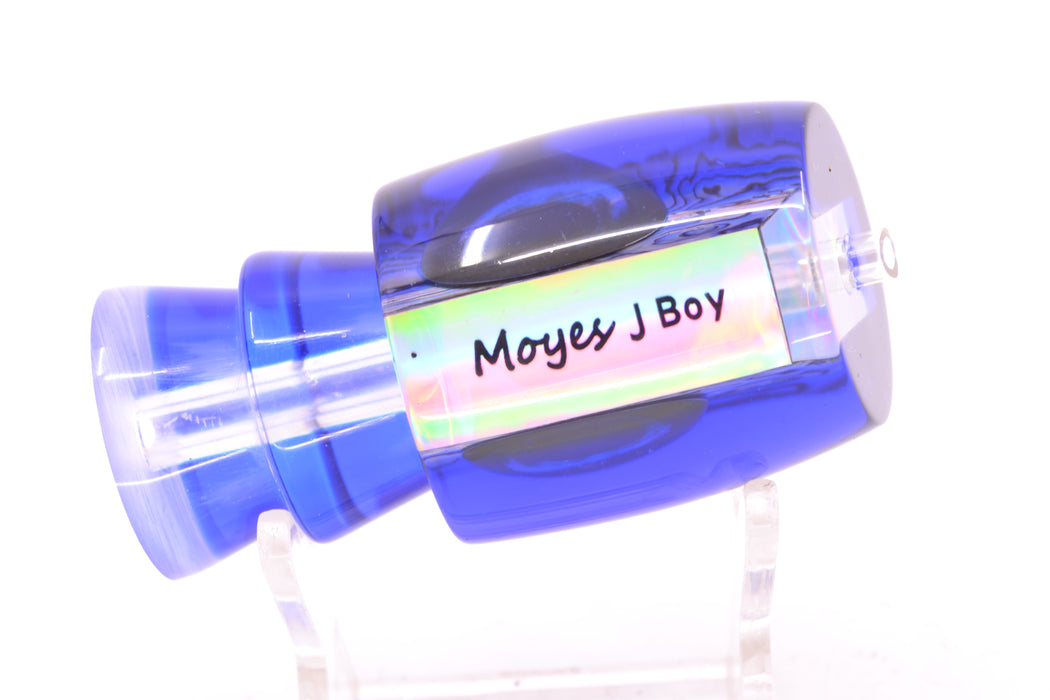 Moyes Lures Paua Shell Blue Back Taxi Eyes Medium J-Boy 12" 4oz