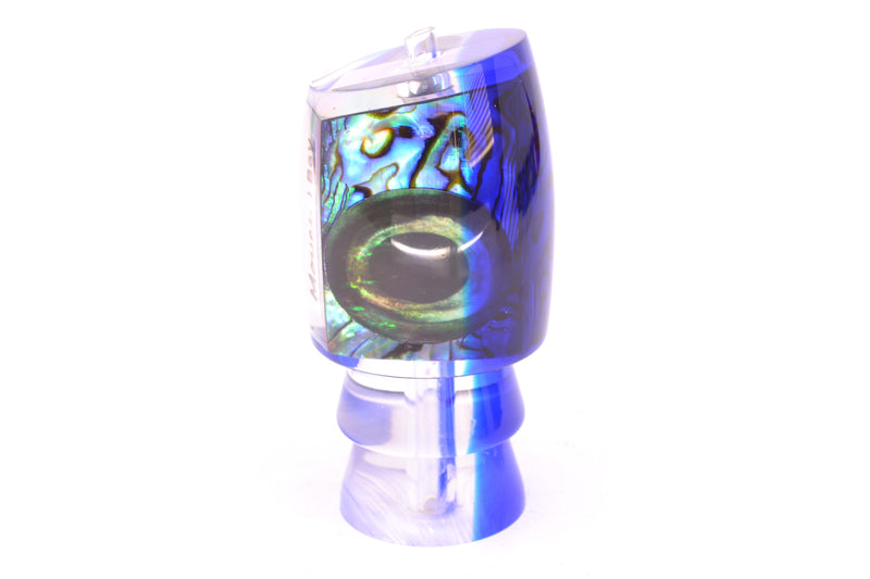 Moyes Lures Paua Shell Blue Back Taxi Eyes Medium J-Boy 12" 4oz
