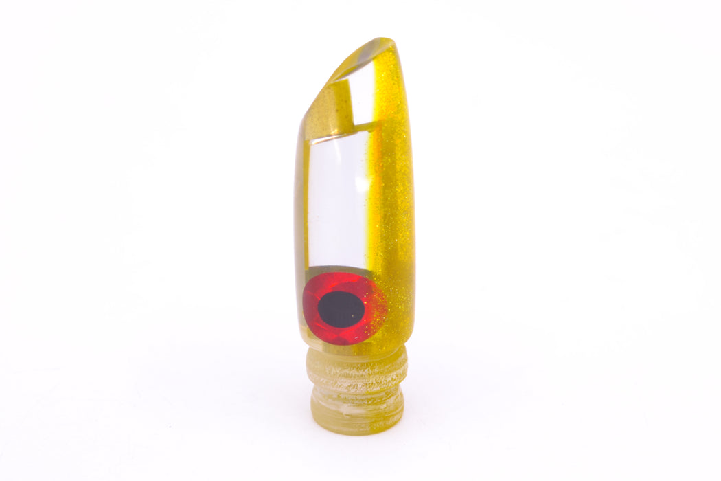 Coggin Lures Clear Mirrored Yellow Back 70's Peanut Swimmer 4.5" 0.4oz