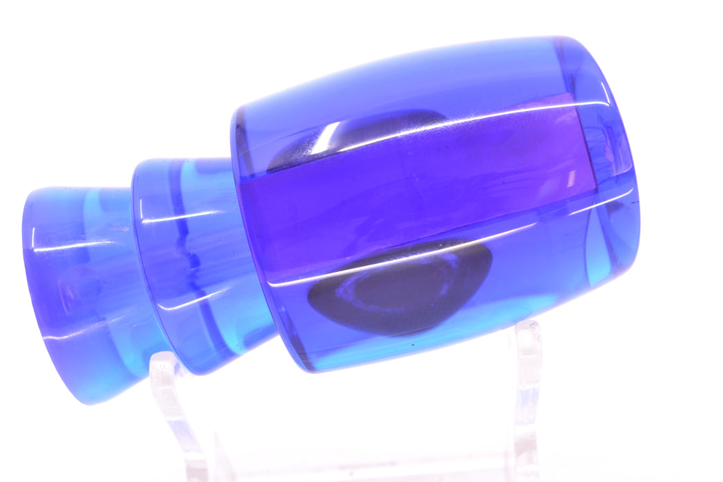 Moyes Lures Ice Blue MOP Purple Back Taxi Eyes Medium J-Boy 12" 4oz