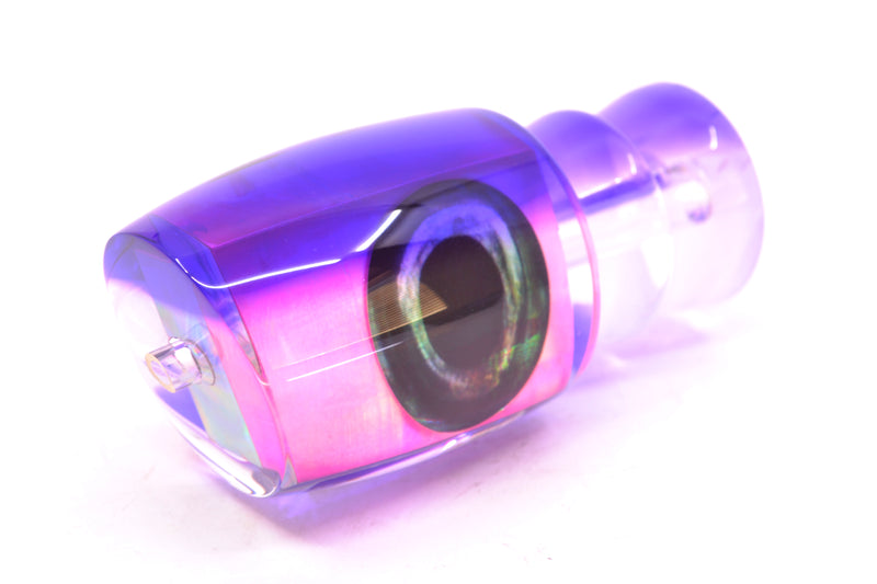 Moyes Lures Pink MOP Purple Back Taxi Eyes Medium J-Boy 12" 4oz