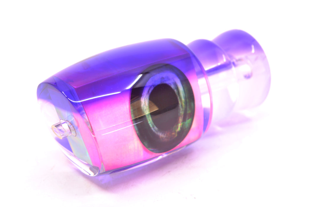 Moyes Lures Pink MOP Purple Back Taxi Eyes Medium J-Boy 12" 4oz