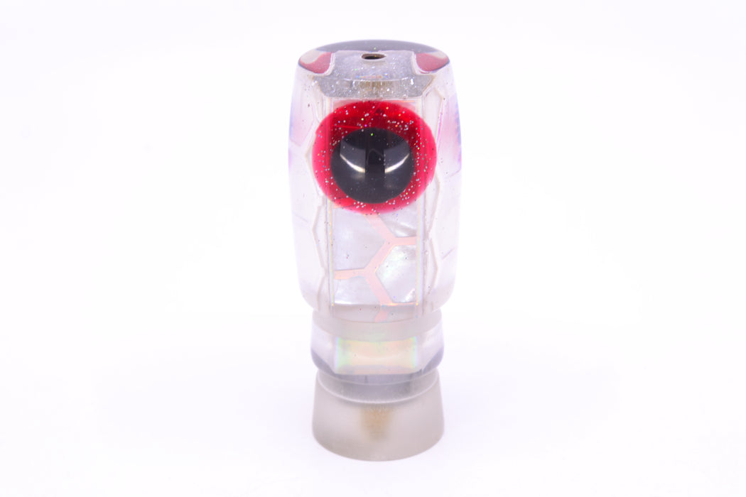 Ganku Lures White Rainbow "Cowfish" Hunchback Pusher 9" 5oz