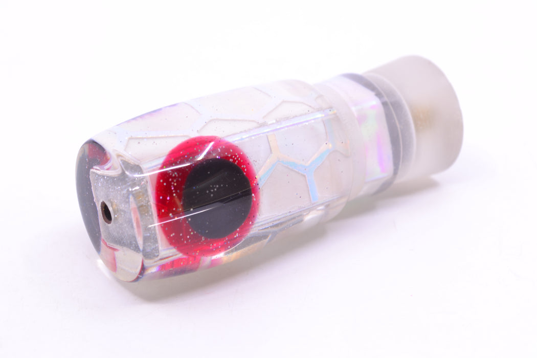 Ganku Lures White Rainbow "Cowfish" Hunchback Pusher 9" 5oz