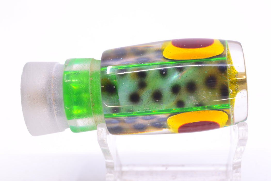 Ganku Lures Green "Tiger Cowrie" Hunchback Pusher 9" 5oz