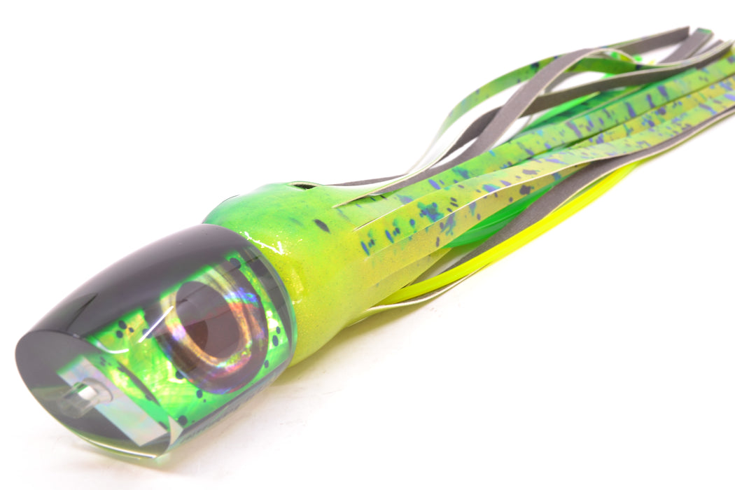 Moyes Lures Mahi MOP Green Back Taxi Eyes Bushmaster 12" 7.5oz FT Vinyl Mahi