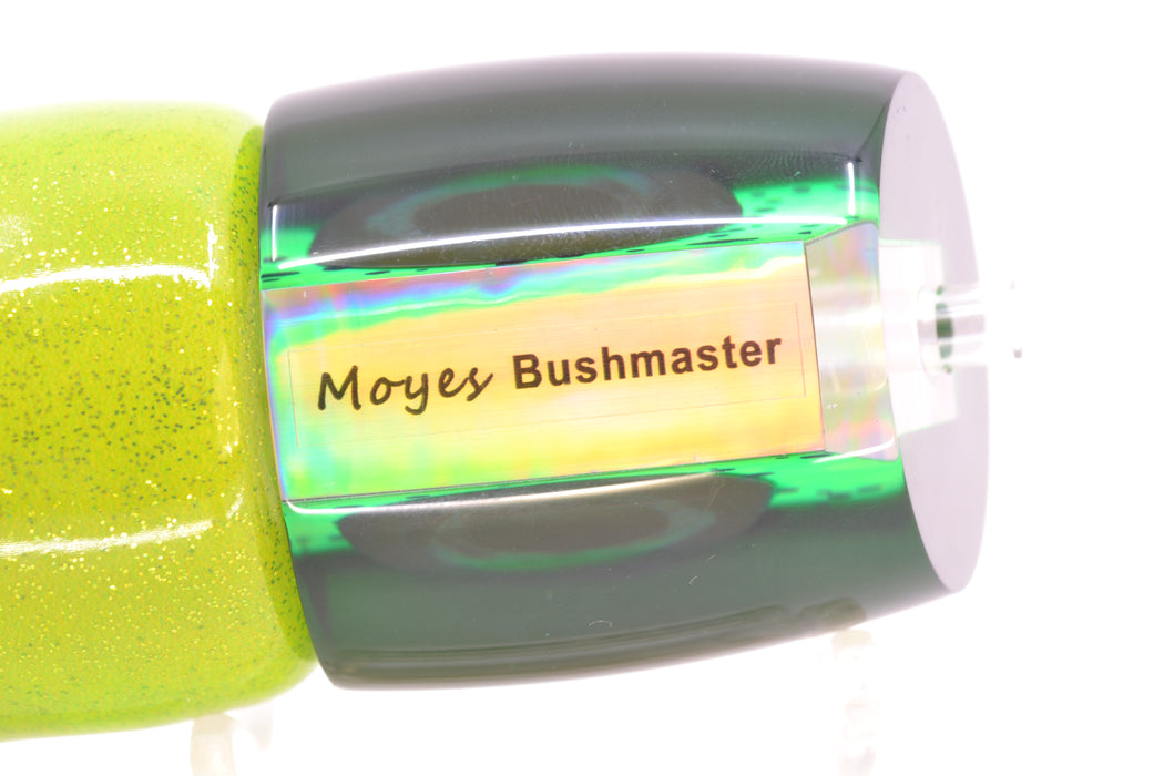 Moyes Lures Mahi MOP Green Back Taxi Eyes Bushmaster 12" 7.5oz FT Vinyl Mahi