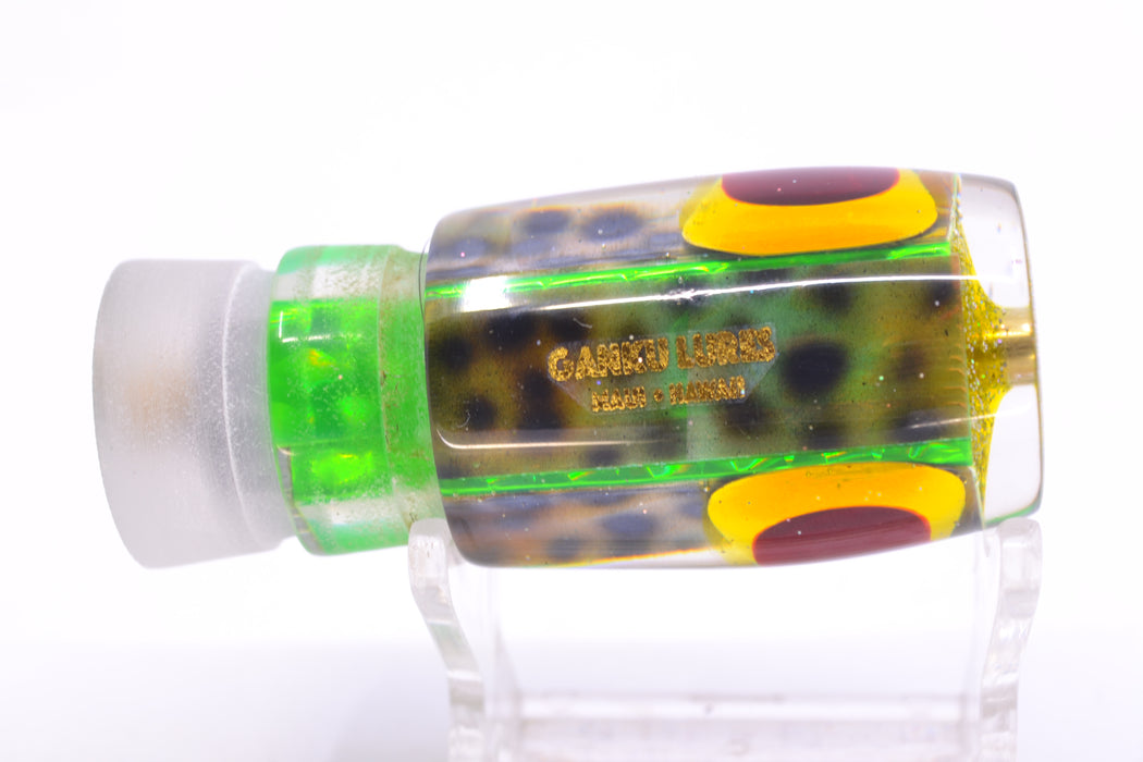Ganku Lures Green "Tiger Cowrie" Hunchback Pusher 9" 5oz