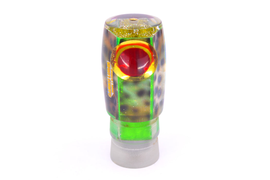Ganku Lures Green "Tiger Cowrie" Hunchback Pusher 9" 5oz
