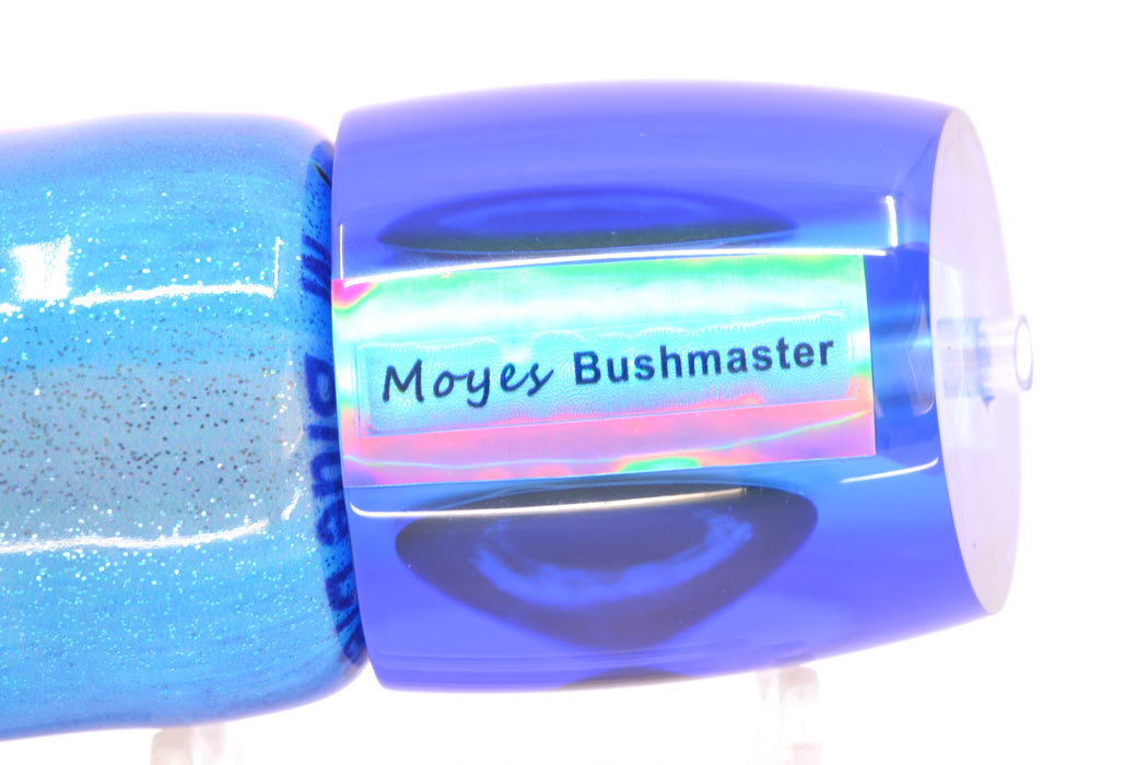 Moyes Lures Ice Blue MOP Blue Back Taxi Eyes Bushmaster 12" 7.5oz FT Vinyl Blue Dream