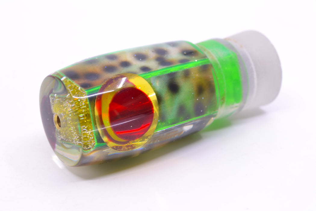Ganku Lures Green "Tiger Cowrie" Hunchback Pusher 9" 5oz