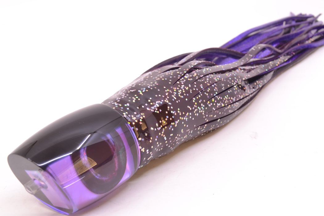 Moyes Lures Purple MOP Black Back Taxi Eyes Bushmaster 12" 10oz Skirted Black/Purple