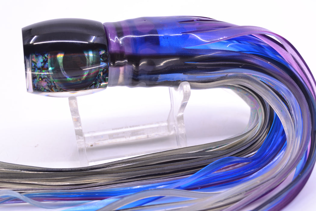 Moyes Lures S&P Black Back Taxi Eyes Small Secret 9" 3oz Skirted Skipjack