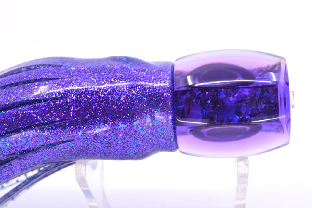 Moyes Lures S&P Purple Back Taxi Eyes Small Secret 9" 3oz Skirted Purple-Blue