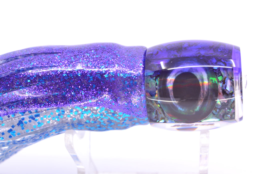Moyes Lures S&P Purple Back Taxi Eyes Small Secret 9" 3oz Skirted Purple-Blue