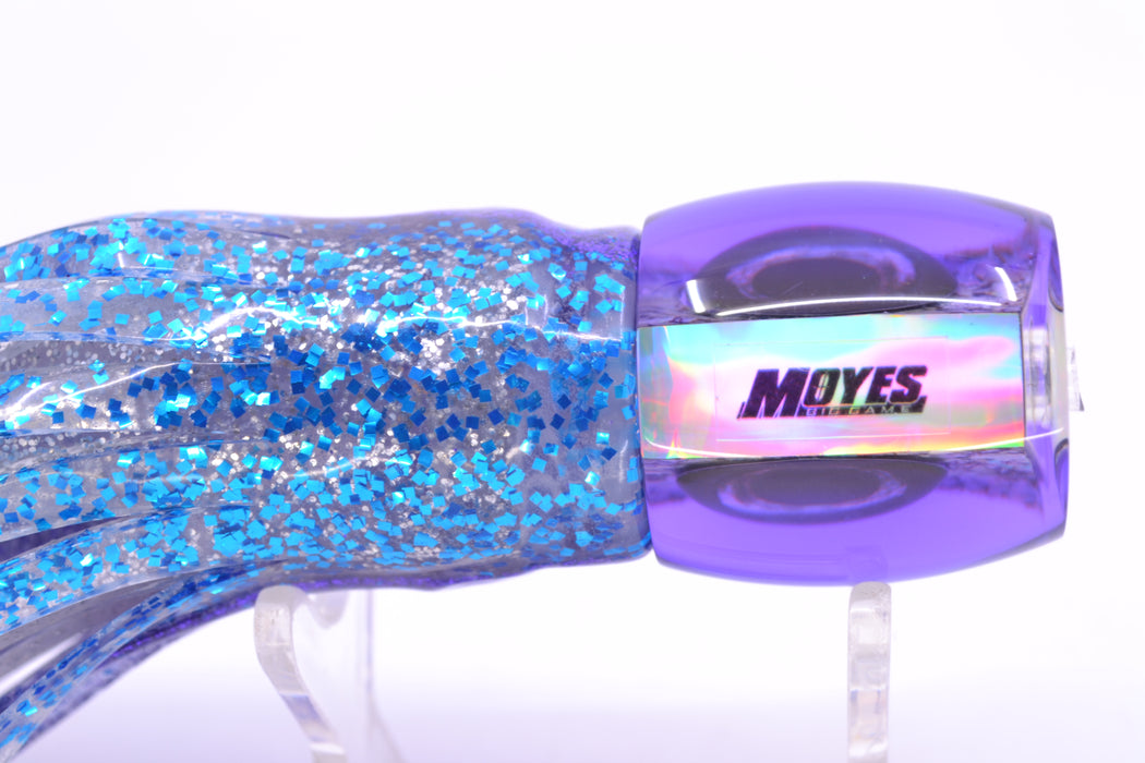 Moyes Lures S&P Purple Back Taxi Eyes Small Secret 9" 3oz Skirted Purple-Blue