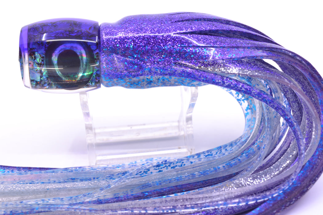 Moyes Lures S&P Purple Back Taxi Eyes Small Secret 9" 3oz Skirted Purple-Blue