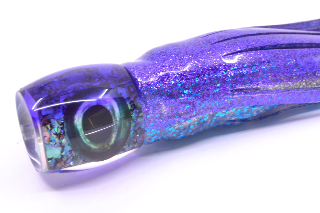 Moyes Lures S&P Purple Back Taxi Eyes Small Secret 9" 3oz Skirted Purple-Blue