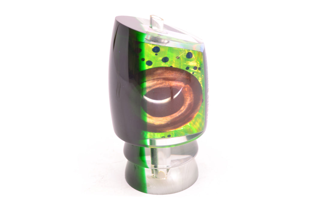 Moyes Lures Mahi Mahi MOP Green Back Taxi Eyes Bushmaster 12" 5.5oz