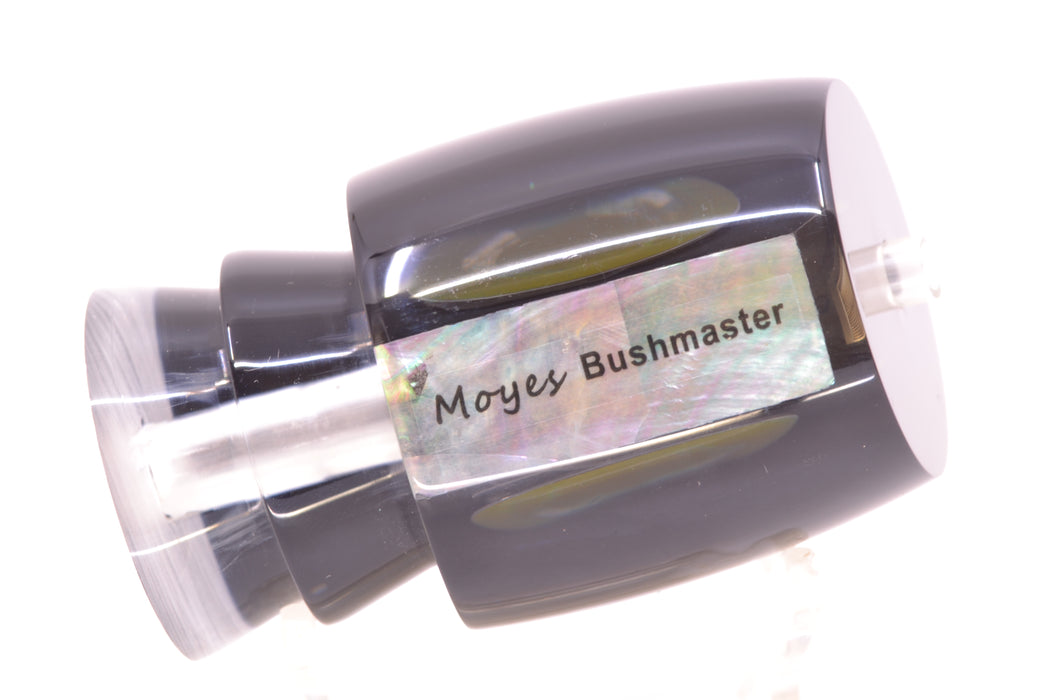 Moyes Lures Black Pearl Black Back Taxi Eyes Bushmaster 12" 5.5oz