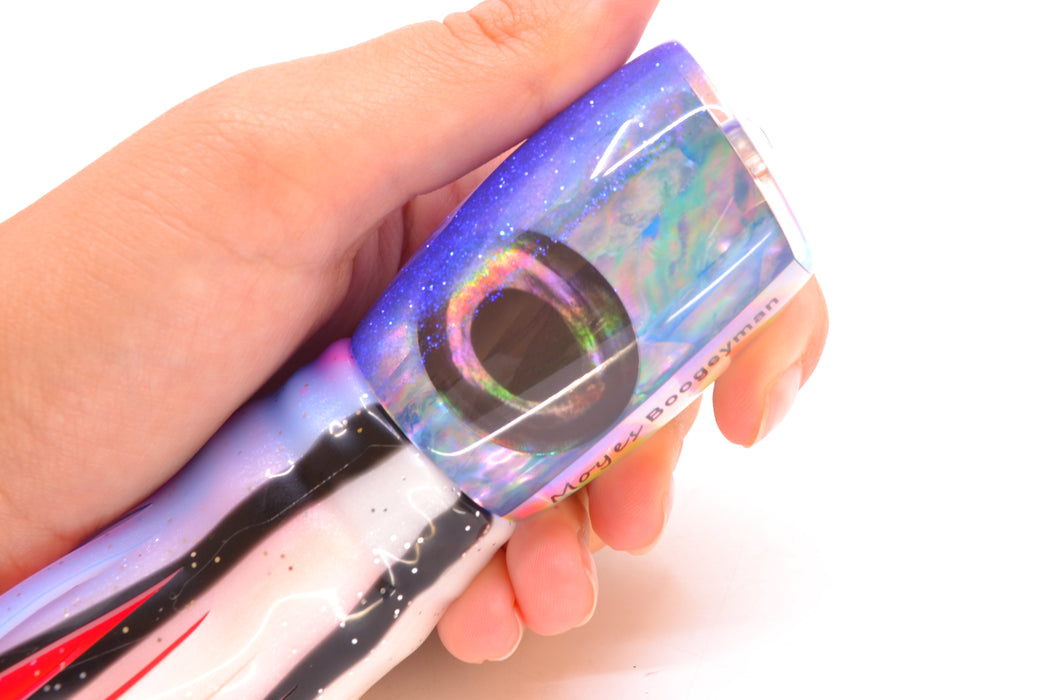 Moyes Lures Ice Blue Awabi Blue Back Taxi Eyes Boogeyman 12" 7oz Skirted Gay Bob GZE
