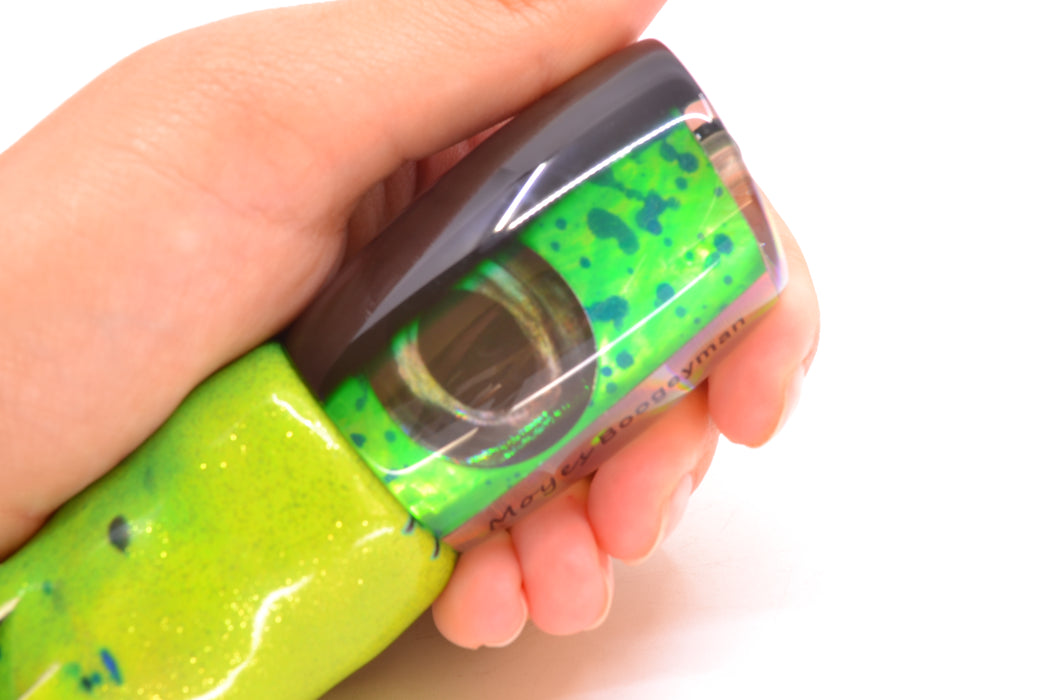 Moyes Lures Mahi MOP Green Back Taxi Eyes Boogeyman 12" 5.7oz FT Vinyl Mahi GZE