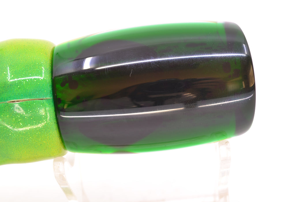 Moyes Lures Mahi MOP Green Back Taxi Eyes Boogeyman 12" 5.7oz FT Vinyl Mahi GZE