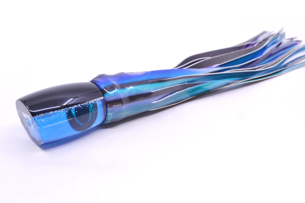 Moyes Lures Blue MOP Black-Silver Back Taxi Eyes Boogeyman 12" 5.7oz FT Vinyl Skipjack GZE