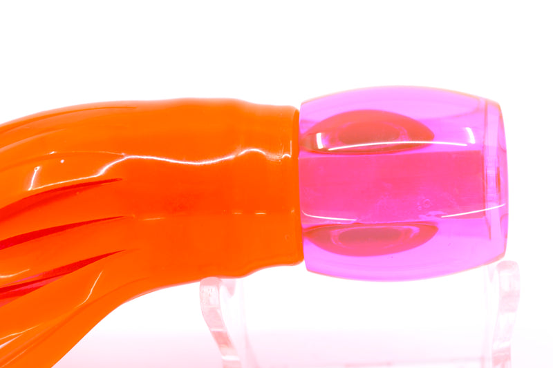 Moyes Lures Fluorescent Pink MOP Taxi Eyes Small Secret 9" 3oz Skirted Orange/Pink