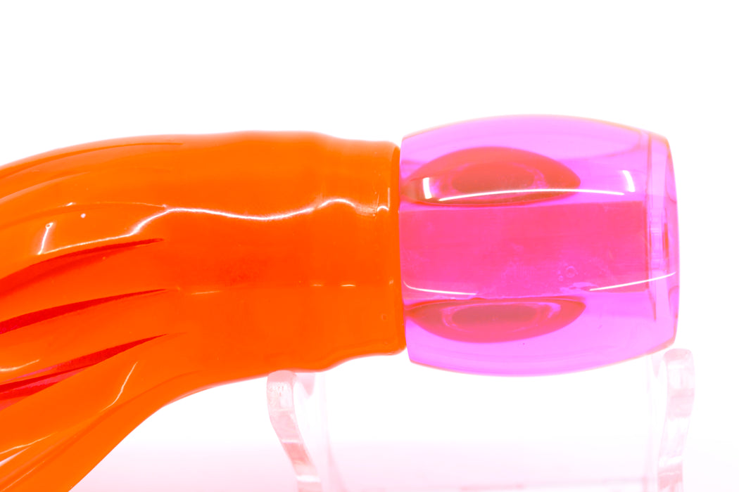 Moyes Lures Fluorescent Pink MOP Taxi Eyes Small Secret 9" 3oz Skirted Orange/Pink