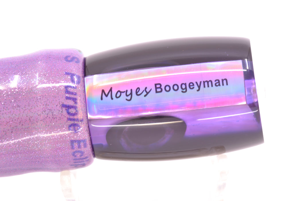 Moyes Lures Purple MOP Black Back Taxi Eyes Boogeyman 12" 5.7oz FT Vinyl Purple Eclipse GZE