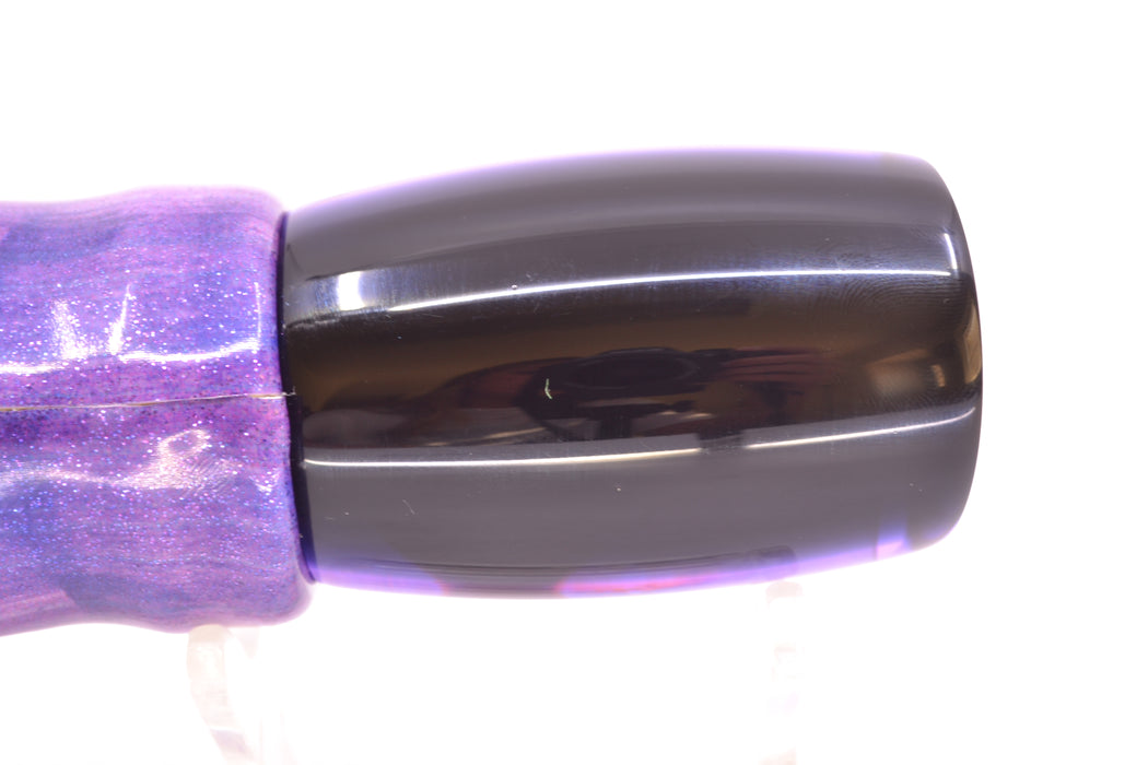Moyes Lures Purple MOP Black Back Taxi Eyes Boogeyman 12" 5.7oz FT Vinyl Purple Eclipse GZE