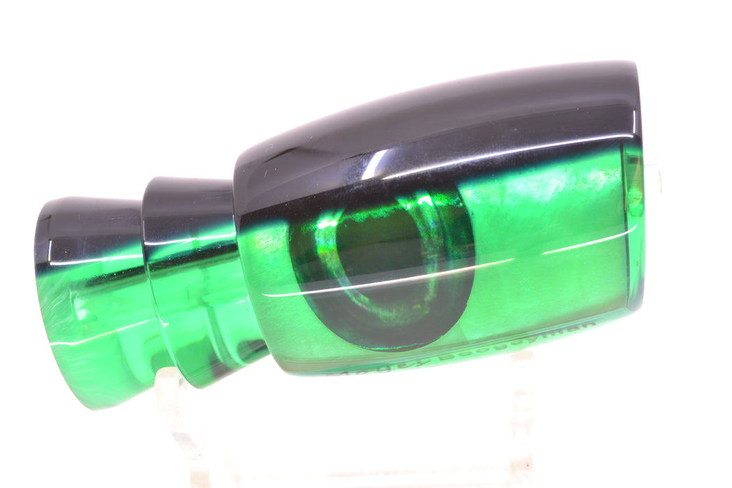 Moyes Lures Green MOP Black Back Taxi Eyes Boogeyman 12" 4oz GZE