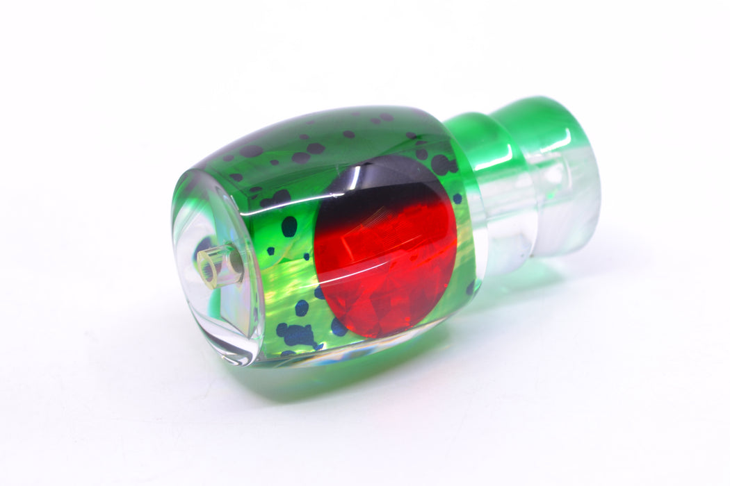 Moyes Lures Mahi MOP Green Back Red Eyes Small Secret 9" 1.2oz