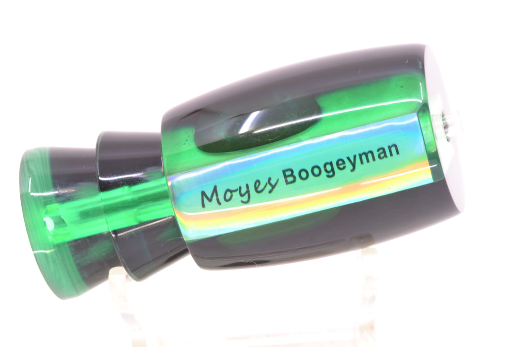 Moyes Lures Green MOP Black Back Taxi Eyes Boogeyman 12" 4oz GZE