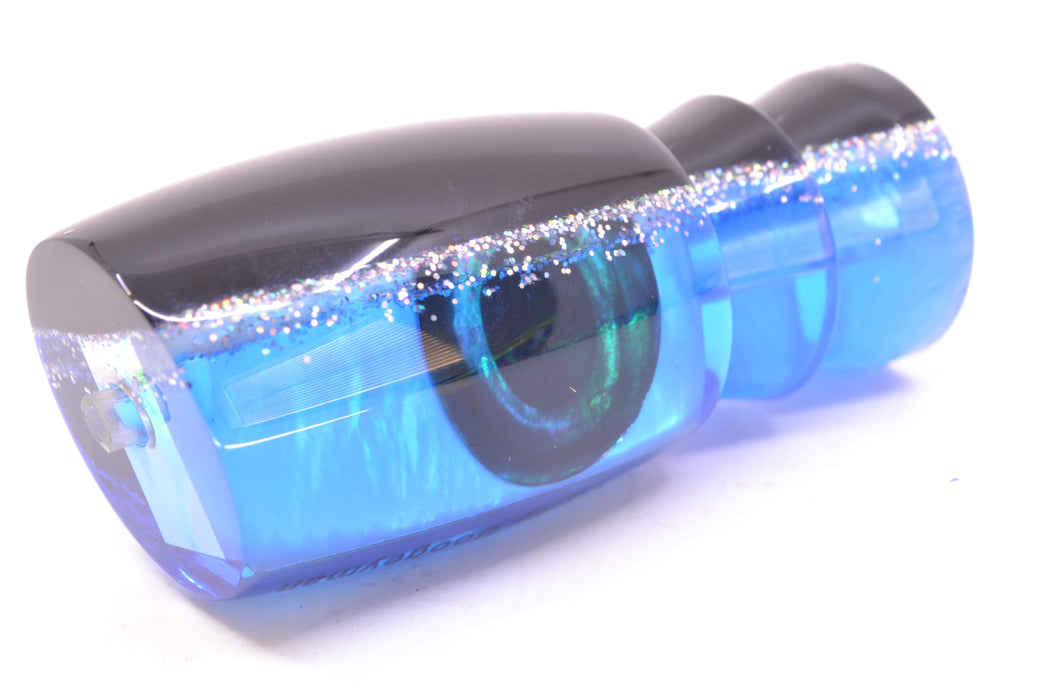 Moyes Lures Blue MOP Black-Silver Back Taxi Eyes Boogeyman 12" 4oz GZE