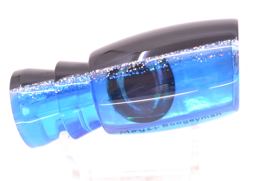 Moyes Lures Blue MOP Black-Silver Back Taxi Eyes Boogeyman 12" 4oz GZE