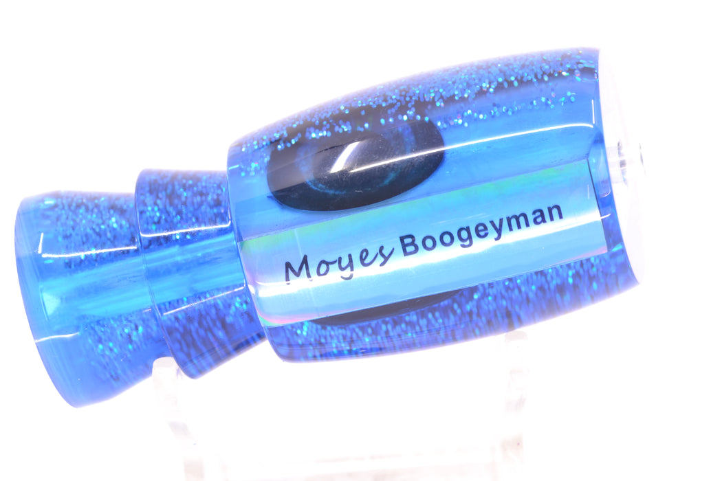 Moyes Lures Blue MOP Black-Silver Back Taxi Eyes Boogeyman 12" 4oz GZE