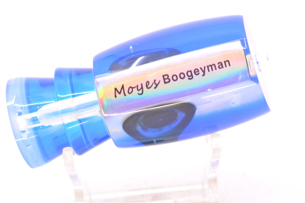 Moyes Lures White MOP Blue-Yellow Back Taxi Eyes Boogeyman 12" 4oz GZE