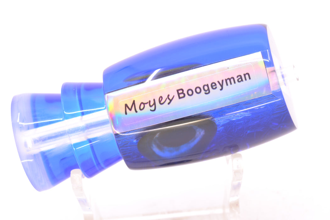 Moyes Lures Green-Blue Oil Slick Blue Back Taxi Eyes Boogeyman 12" 4oz GZE