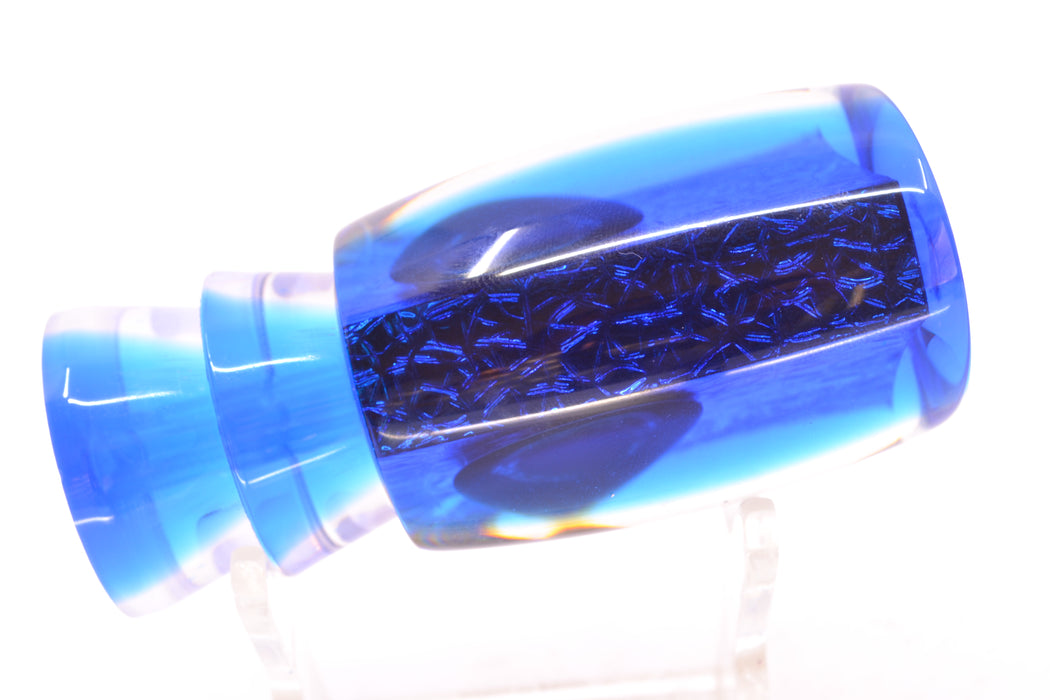 Moyes Lures Green-Blue Oil Slick Blue Back Taxi Eyes Boogeyman 12" 4oz GZE
