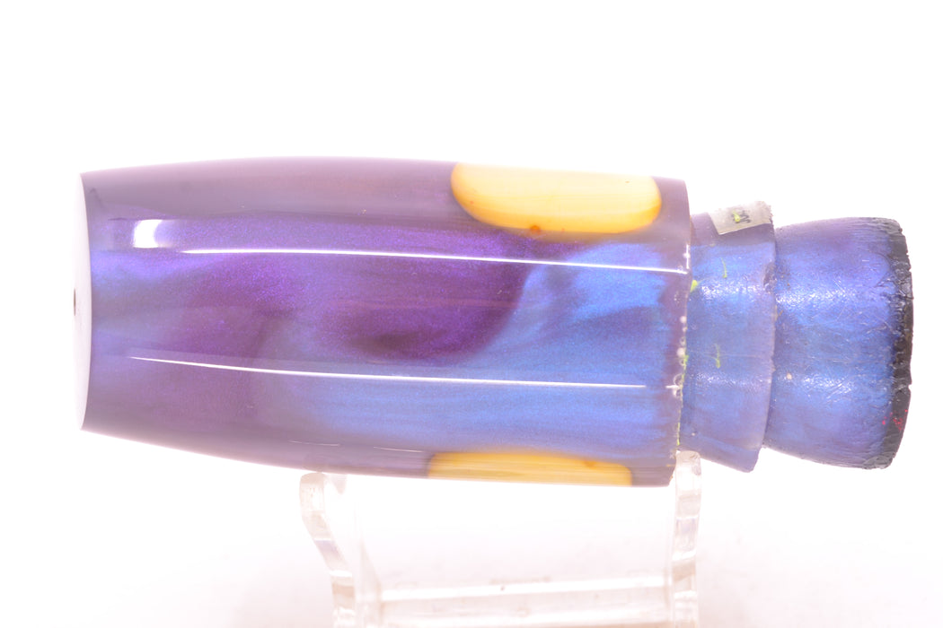 Joe Yee Purple-Blue Pearl Real Shell Eyes Medium Plunger 12" 4.5oz GZE