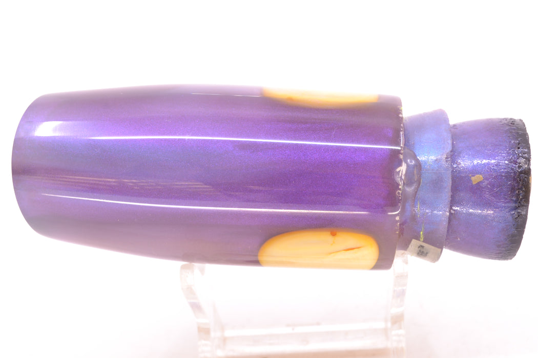 Joe Yee Purple-Blue Pearl Real Shell Eyes Medium Plunger 12" 4.5oz GZE