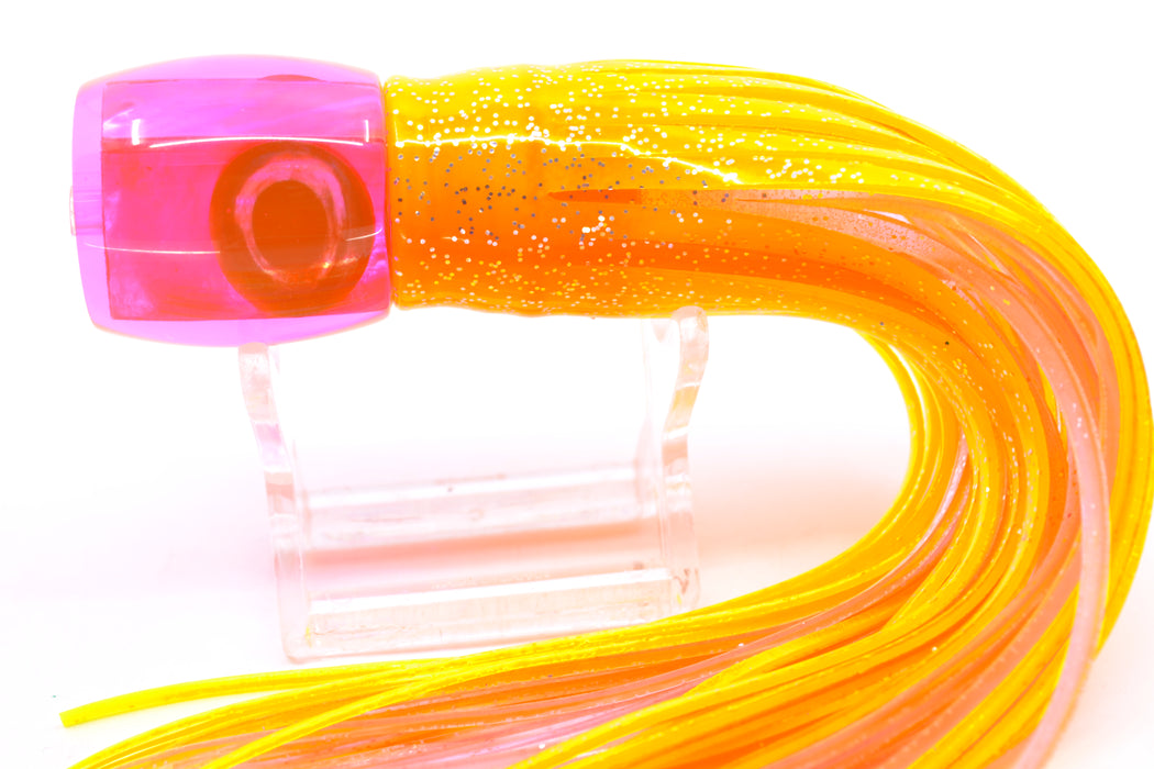 Moyes Lures Fluorescent Pink MOP Taxi Eyes Large Tang 9" 3oz Skirted Electric Chicken