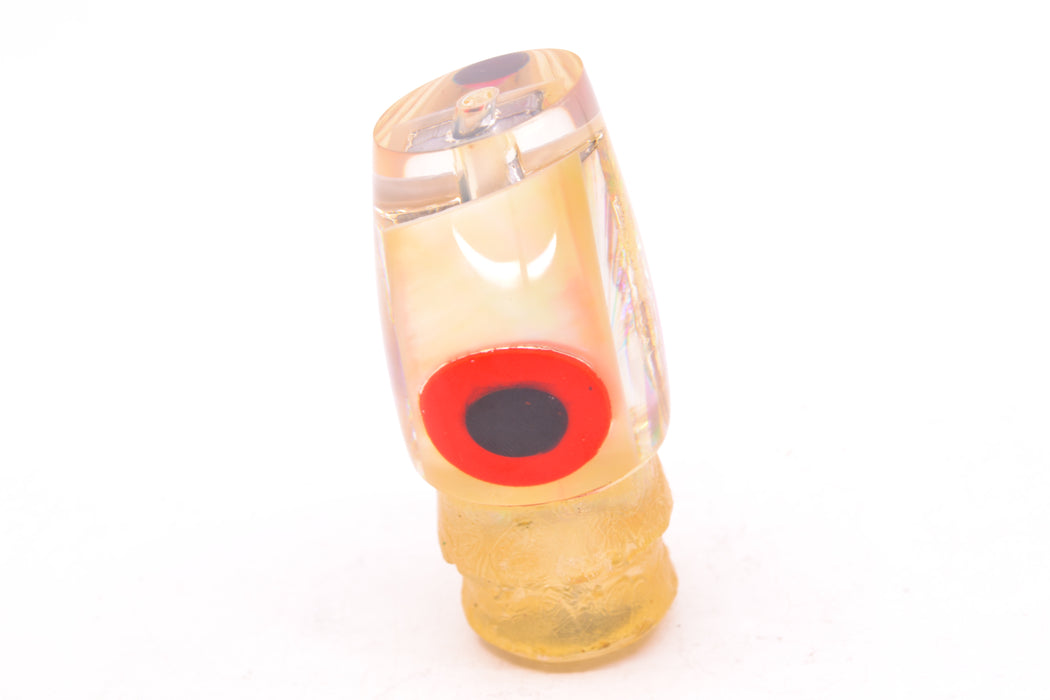 Joe Yee Real White MOP Black-Red Handmade Eyes Lead Baby Apollo 9" 3oz GZE