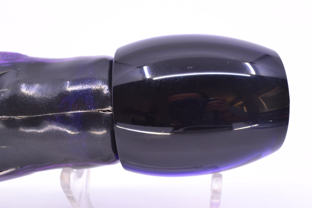 Moyes Lures Purple MOP Black Back Taxi Eyes Medium Blaster 12" 6oz FT Vinyl Purple Drip