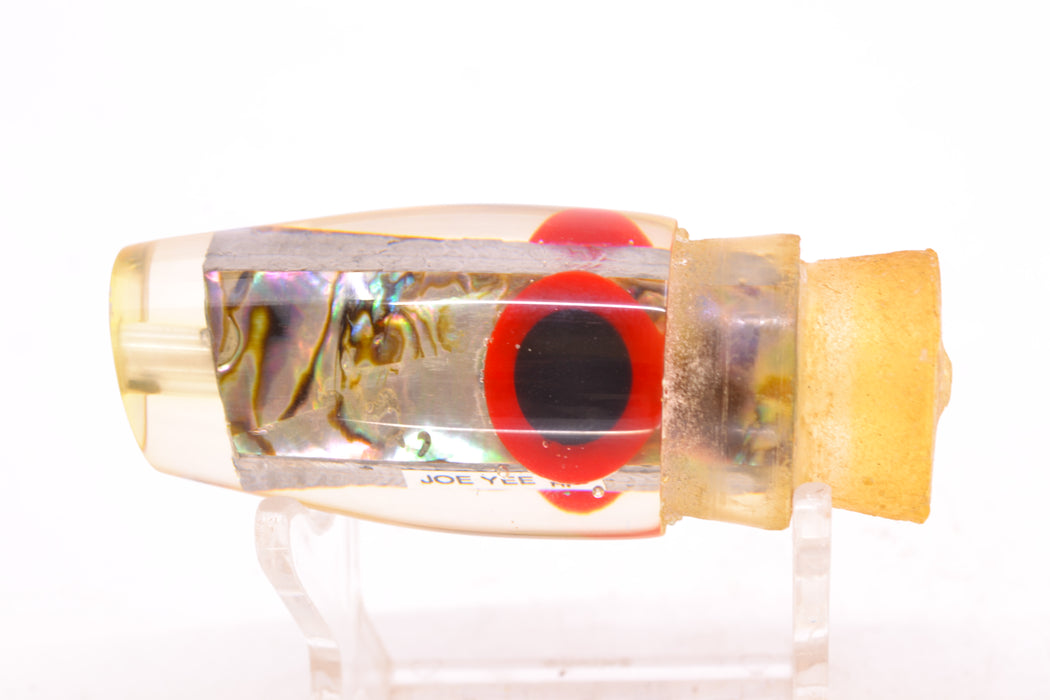 Joe Yee Blue-Purple Abalone Black-Red Eyes Lead Baby Streamline 9" 2.7oz GZE