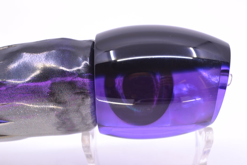 Moyes Lures Purple MOP Black Back Taxi Eyes Medium Blaster 12" 6oz FT Vinyl Purple Drip